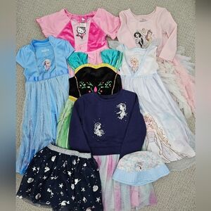 Lot Of Disney Princess Dresses Elsa Frozen